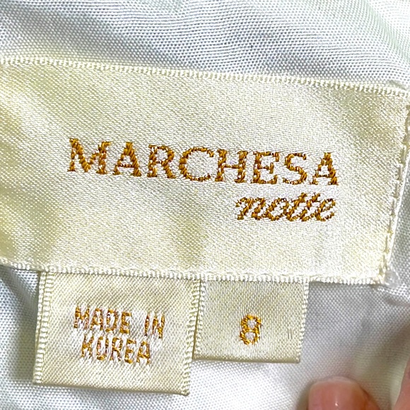 NWT! Marchesa Notte Tiered Ruffle Spaghetti Strap Mini Dress Black White… - Picture 11 of 13